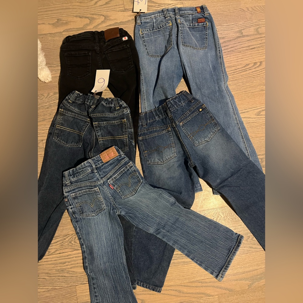Vintage Designer Lot of 5 size 6x, 6 and 5 Levi's, Lucky, Seven, Jeans